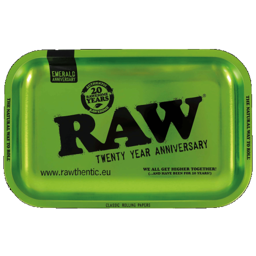 RAW Emerald Green 20th Anniversary Tray RN Vape Shop