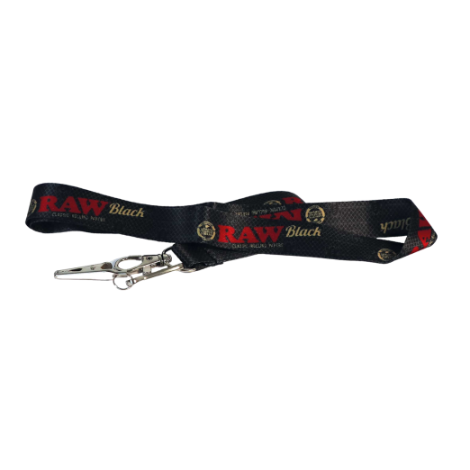 RAW Black Lanyard & Clip RAW Lanyard & Clip RN Vape Shop