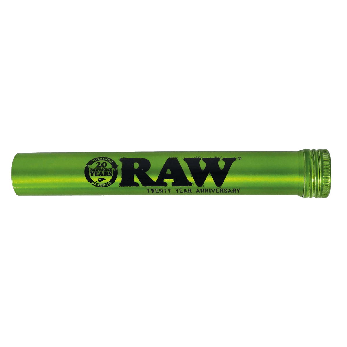 RAW Aluminum Cone Holder Tube - Emerald Green 20TH ANNIVERSARY RAW Aluminium Cone Holder Tube - Pre Rolled Storage RN Vape Shop