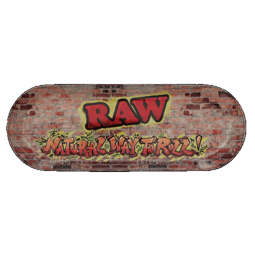 RAW Metal Skate 3 Deck Graffii Tray RAW Rolling Trays RN Vape Shop