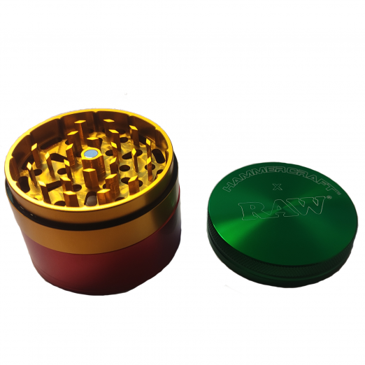 RAW Rasta Hammer Craft Grinder - Medium RN Vape Shop