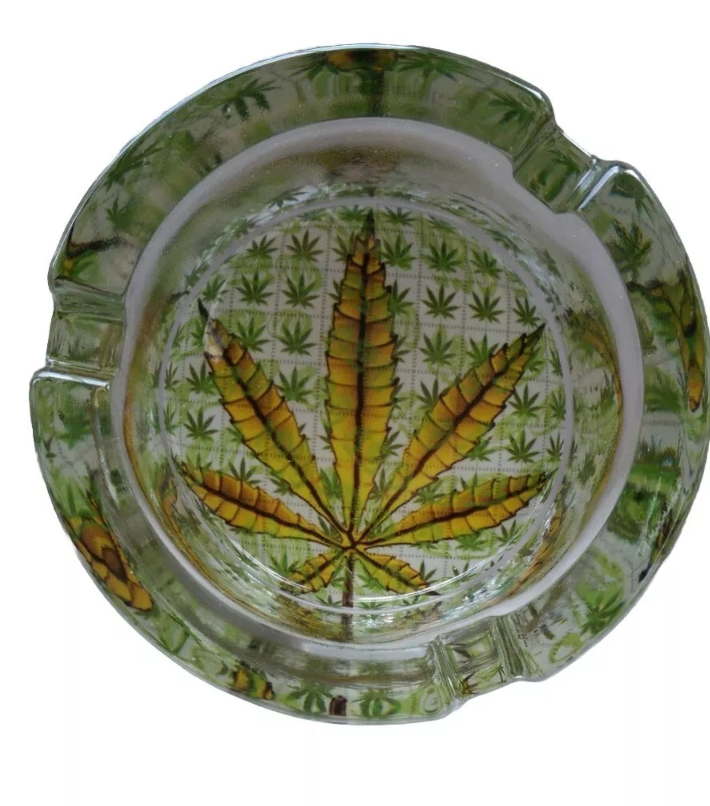 Glass Leaf Ashtray 3 RN Vape Shop