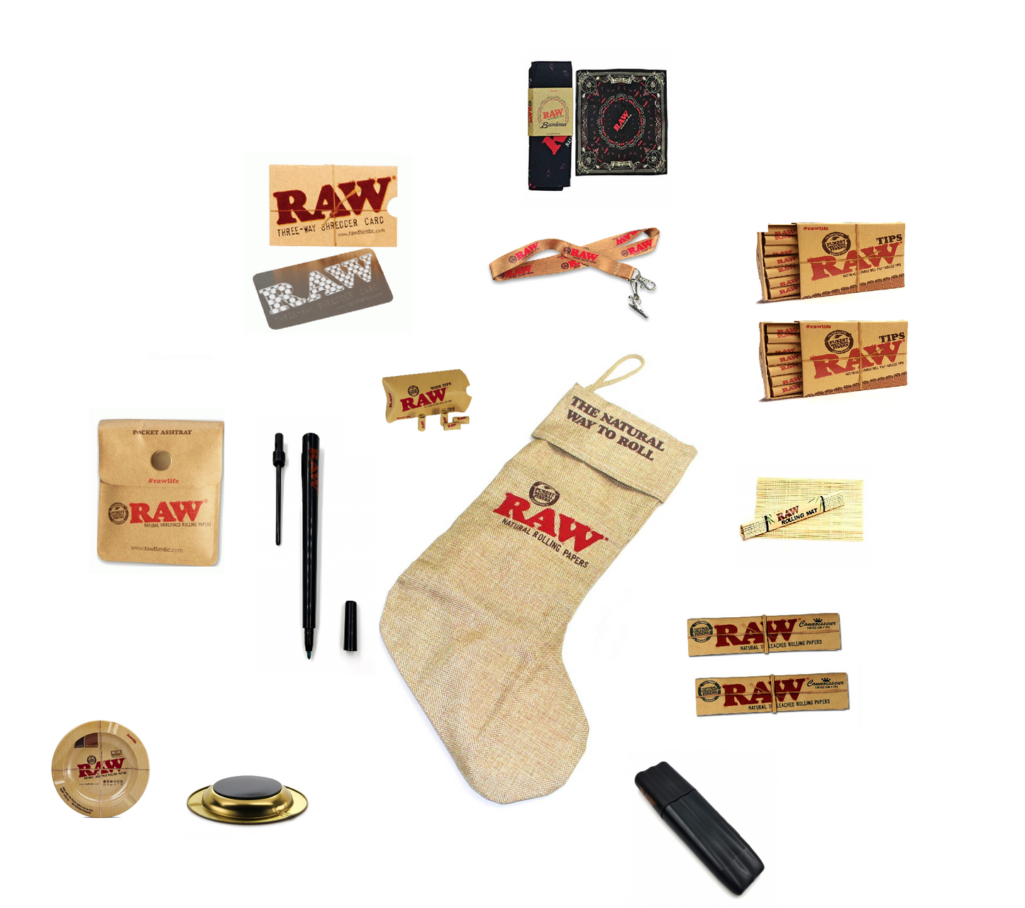 RNVapeshop RAW Christmas Stocking Set 1 RN-SHOP Limited Edition RN Vape Shop