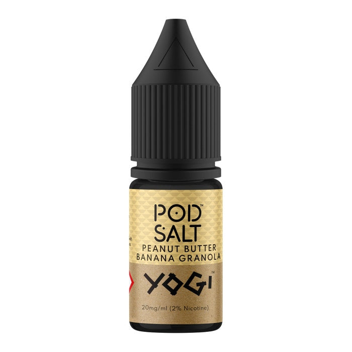 Yogi Peanut Butter Banana Granola Pod Salt 10ml Nicotine Salt E-Liquid Fusion 20mg RN Vape Shop