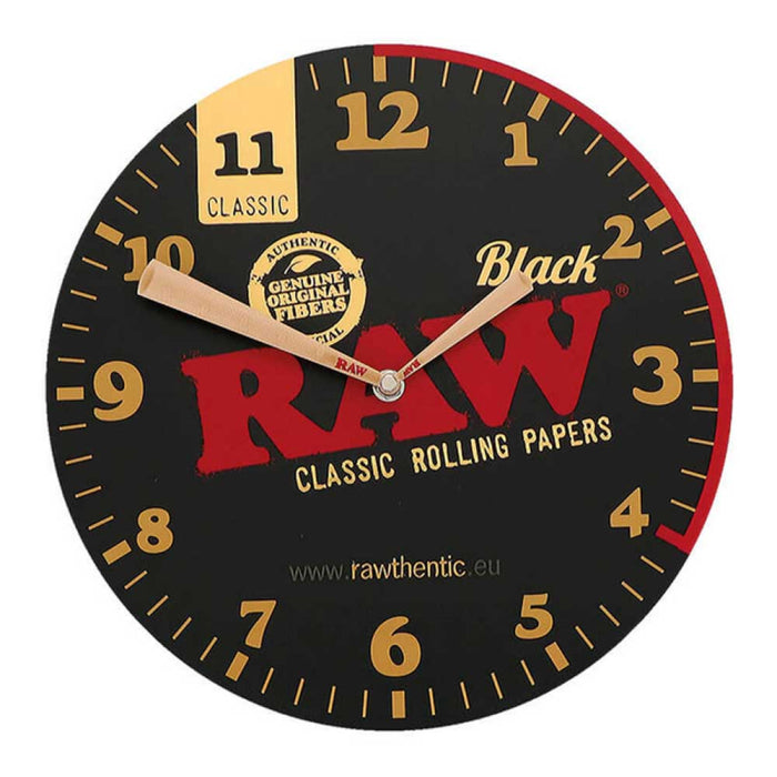 RAW BLACK WALL CLOCK Wall Clock RN Vape Shop
