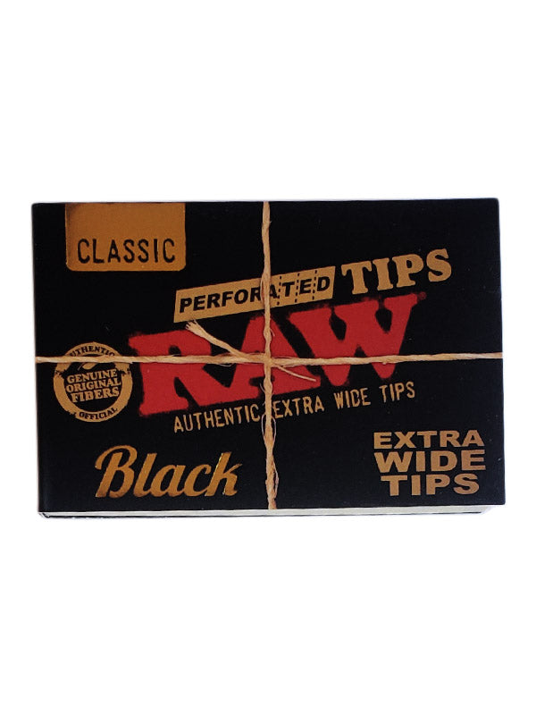RAW Perforated Extra Wide Black Tips RN Vape Shop