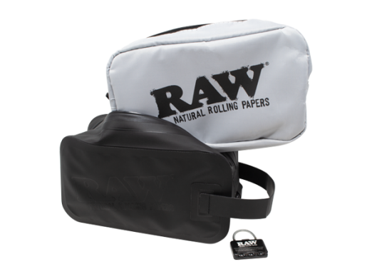 RAW RYOT DOPP Smell Proof Kit Bag RPXRAW Papers Bag Grey RN Vape Shop