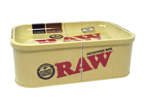 RAW Munchies Tin With Rolling Tray RAW Munchies Tin With Rolling Tray RN Vape Shop