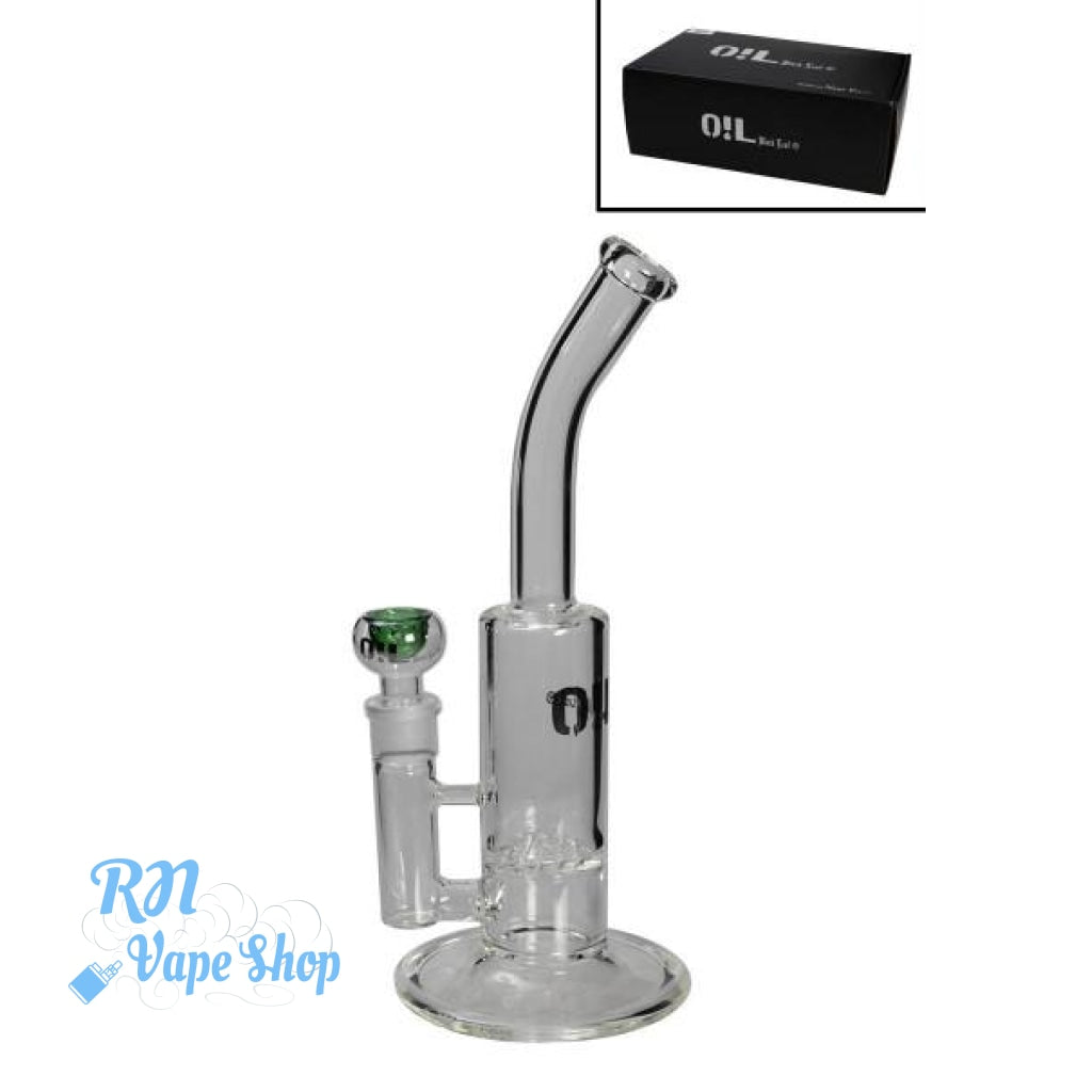 Black Leaf 31cm Glass Oil waterpipe Waterpipes RN Vape Shop