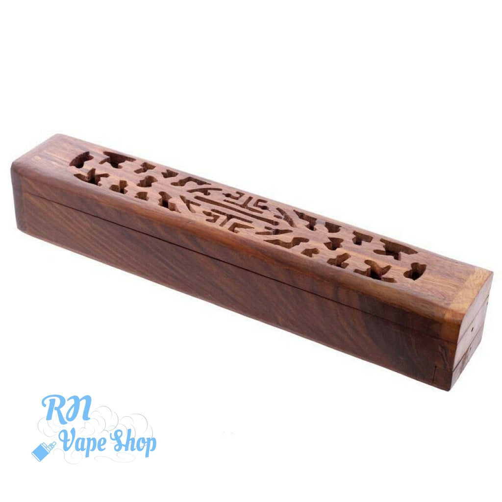 Decorative Wooden Carved Incense Box Incense Box RN Vape Shop