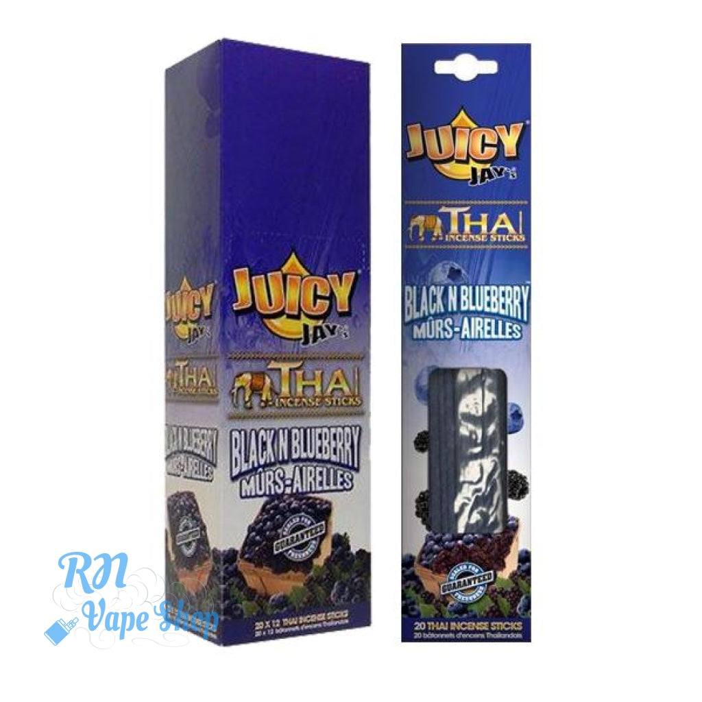 Juicy Jays black n blueberry Thai Incense Sticks Incense Sticks RN Vape Shop Box