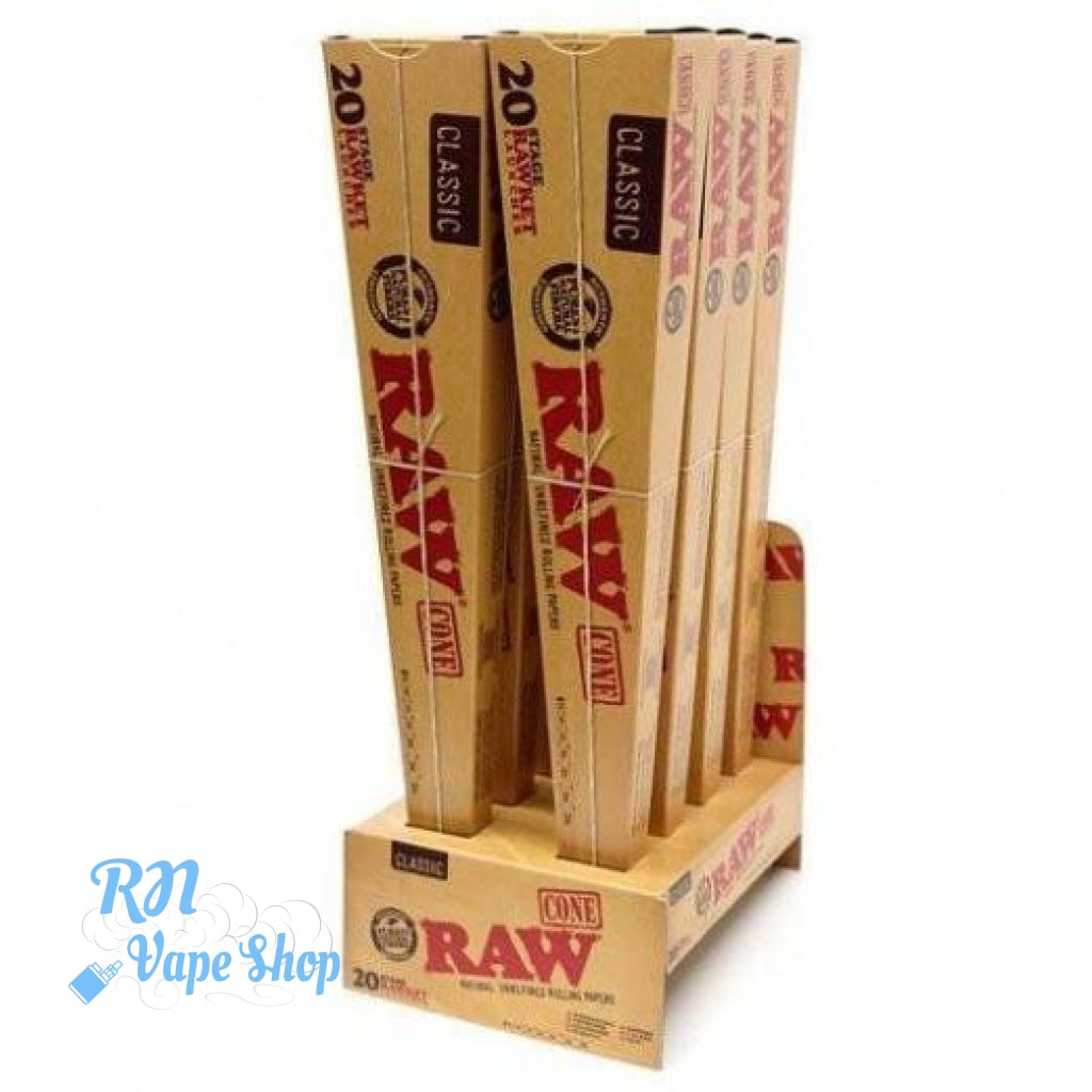 RAW 20 Stage Rawket Cones Variety Pack- 20 cones Pre-Rolled Cones RN Vape Shop Box