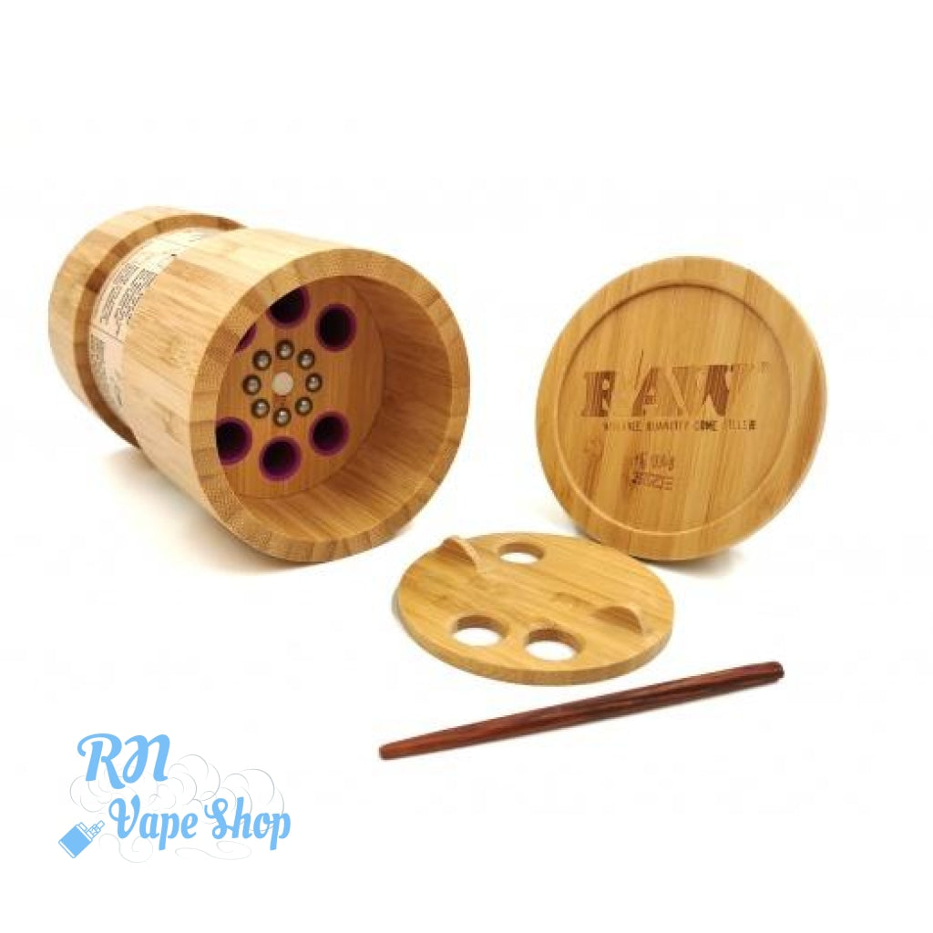 RAW Bamboo 1 1/4 Six Shooter Variable Quantity Cone Filler + Cones RAW Bamboo Six Shooter RN Vape Shop