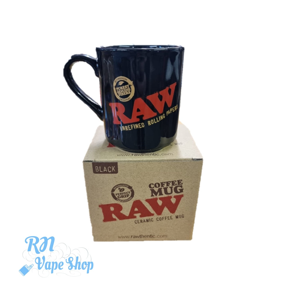 RAW Black Coffee Mug RAW Coffee Mug RN Vape Shop