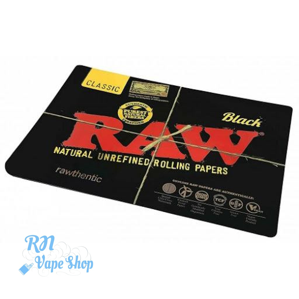 RAW Black Rolling Papers - Counter Change Mat Large - Desk Mouse Pad Counter Change Mat Large RN Vape Shop