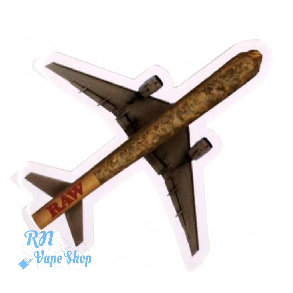 RAW Cone Plane Sticker RAW Stickers RN Vape Shop