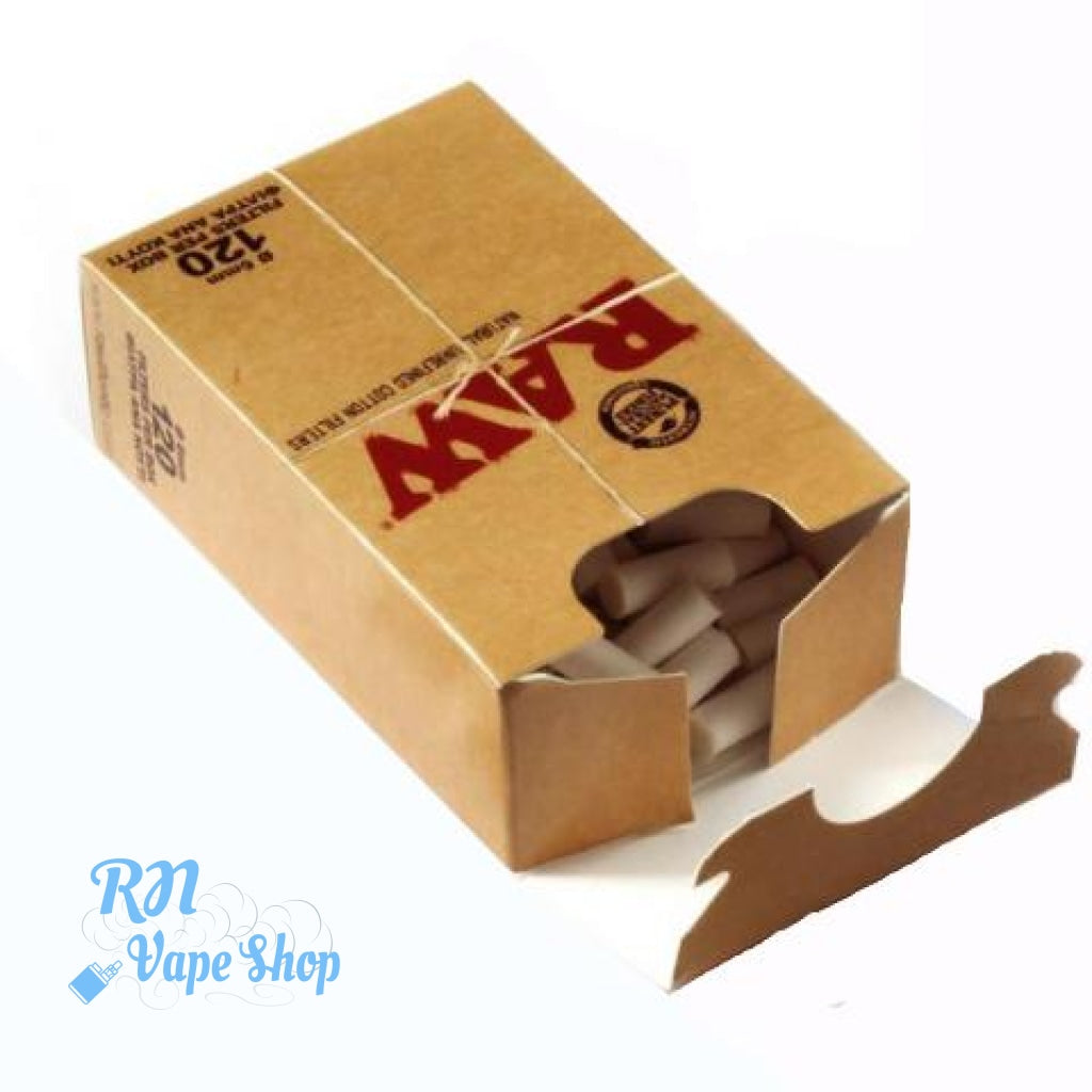 RAW Cotton Filters Box Slim 6mm RAW Tips RN Vape Shop Single
