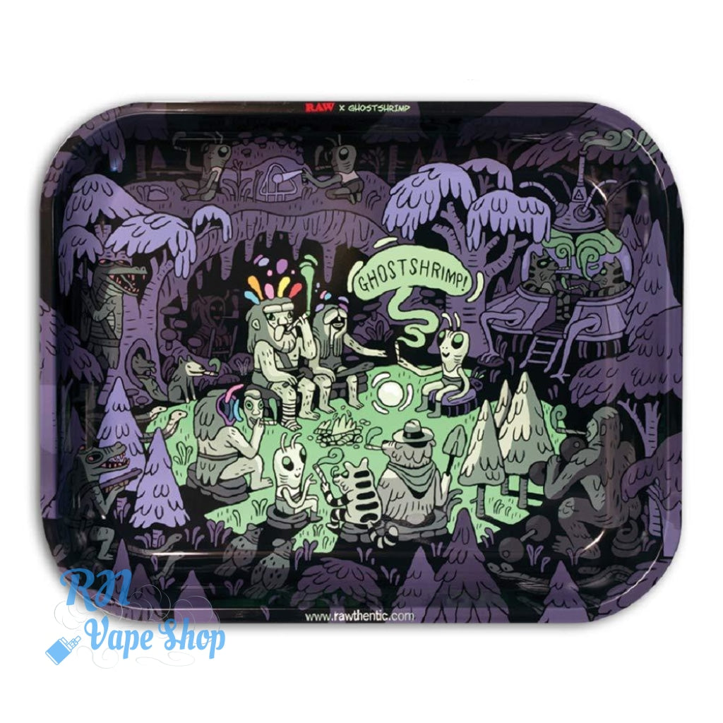 RAW Ghost Shrimp Rolling Tray RAW Rolling Trays RN Vape Shop