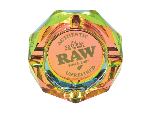 RAW Prism Glass Ashtray - Rainbow RAW Prism Glass Ashtray - Rainbow RN Vape Shop