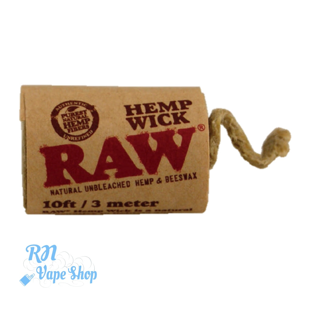 RAW Hemp Wick Pocket sized 10ft / 3 meter RAW Rolling Papers Wick RN Vape Shop