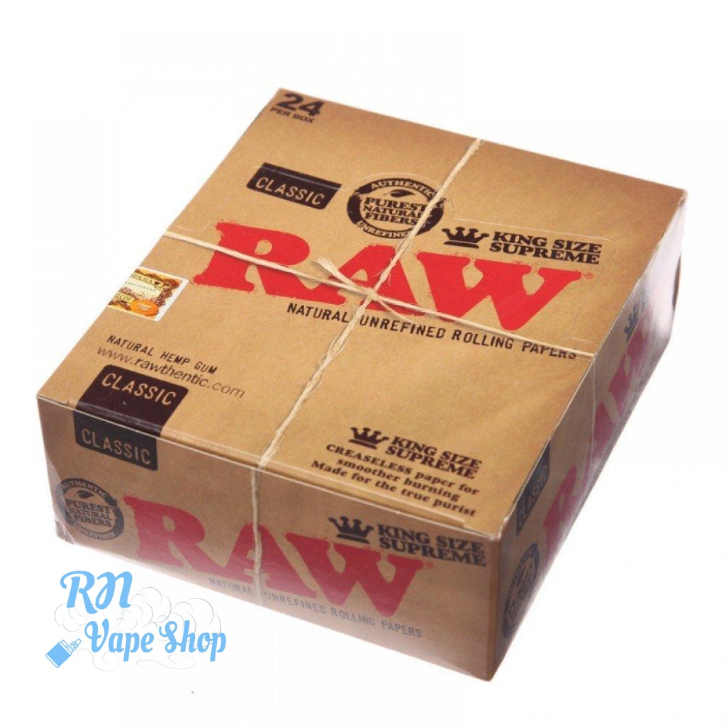 RAW King Size Supreme Papers RAW KING SIZE SUPREME PAPERS RN Vape Shop Box