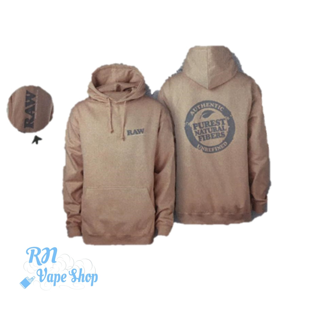 RAW Mens Sand Stamp Hoodie RAW Hoodies RN Vape Shop Small