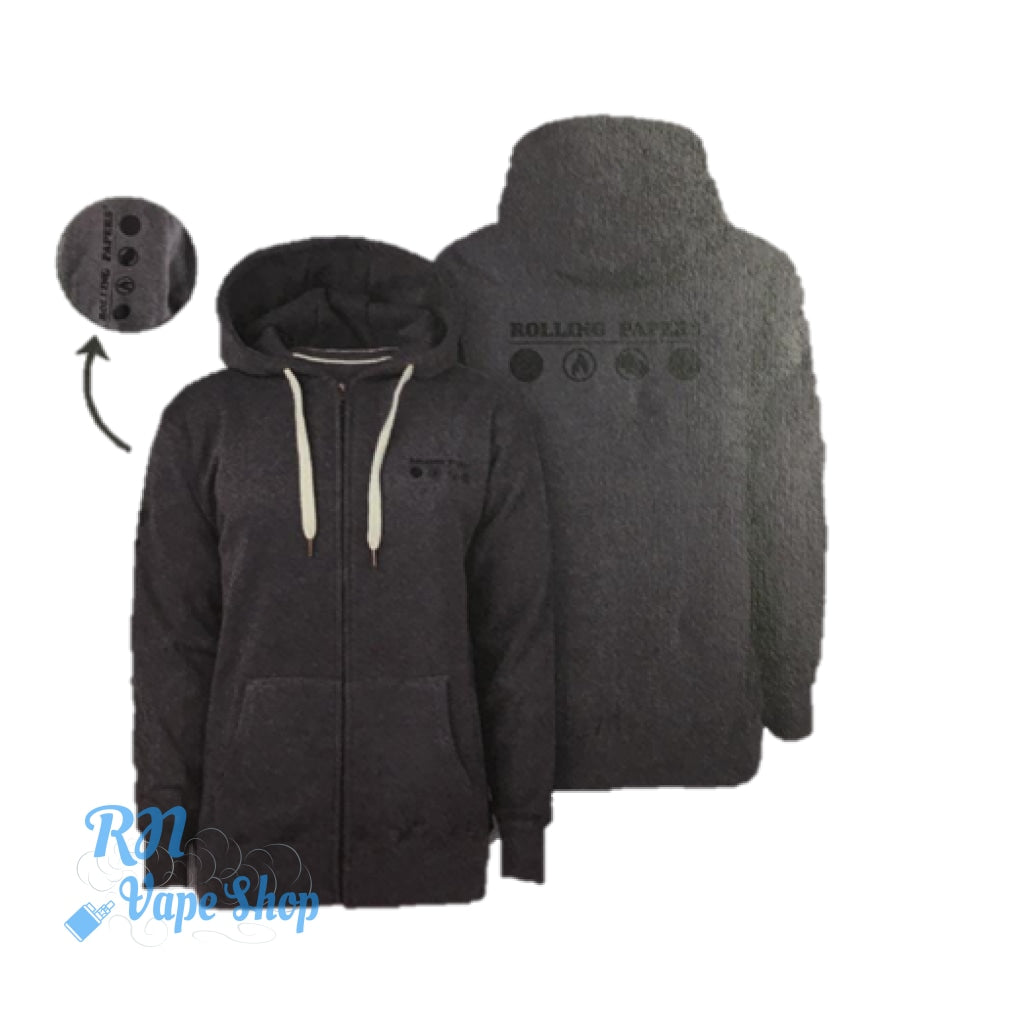 RAW Mens Superstar Zipper Hoodie Grey RAW Hoodies RN Vape Shop Small