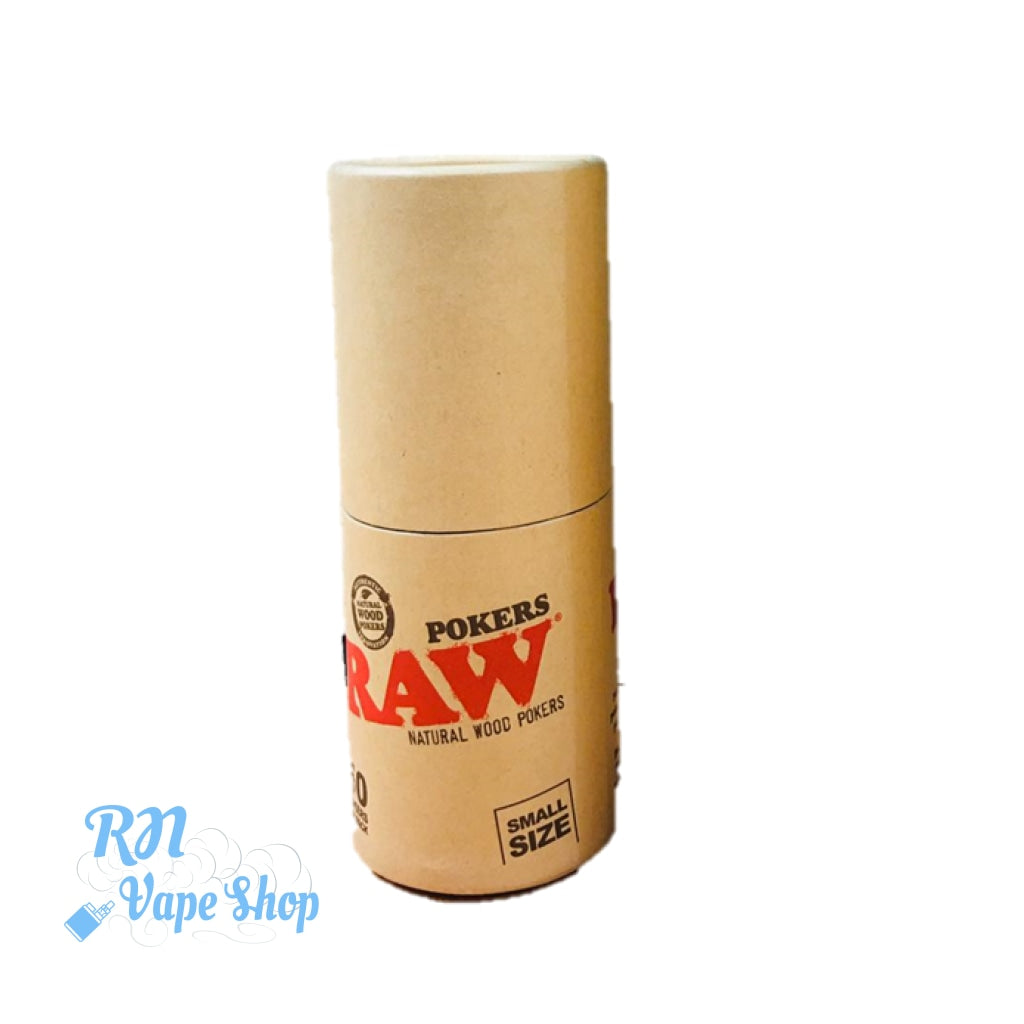 RAW Natural Wood Pokers RAW Wood Poker RN Vape Shop Small - 50 Pack