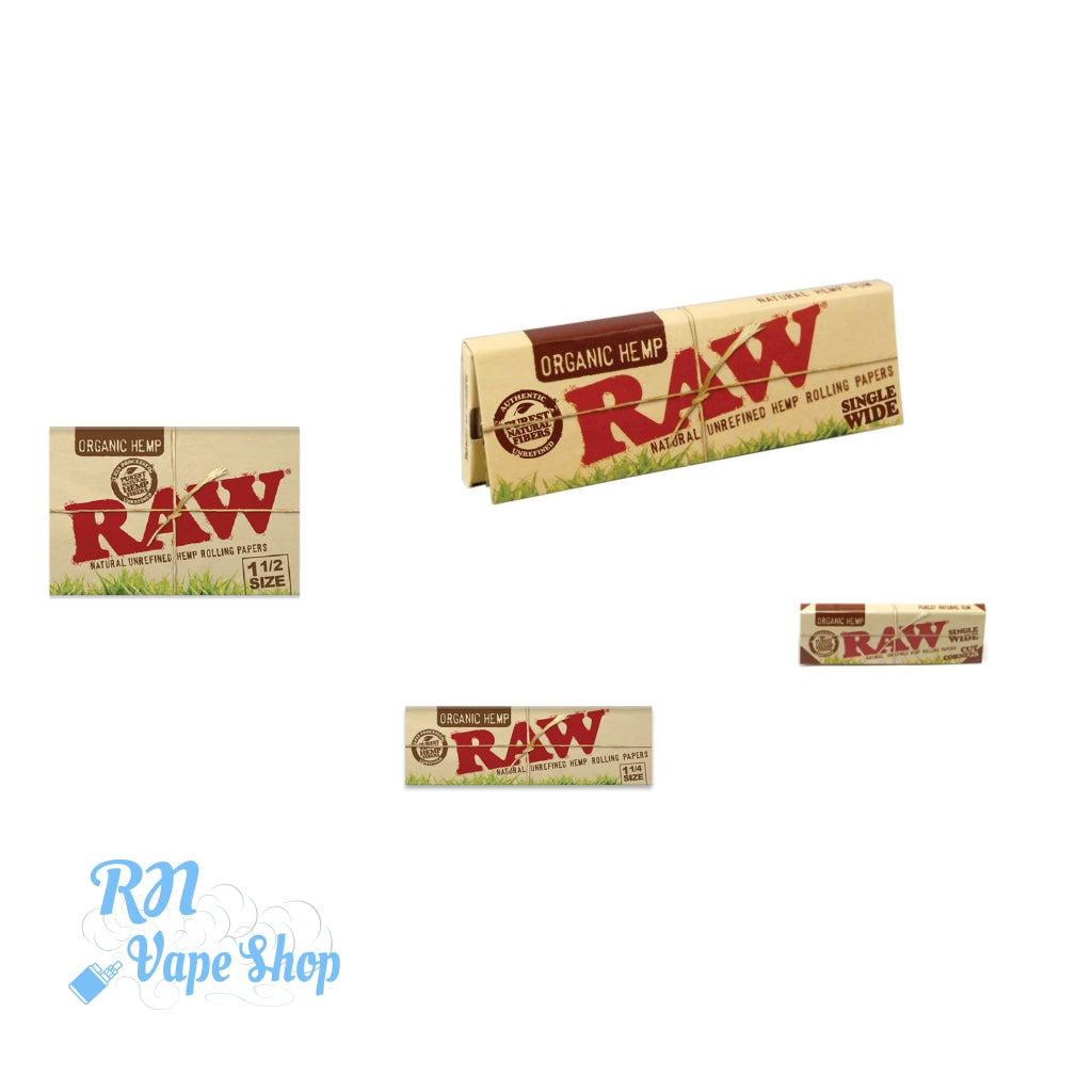 RAW Organic Hemp Rolling Paper Pack RN Vape Shop
