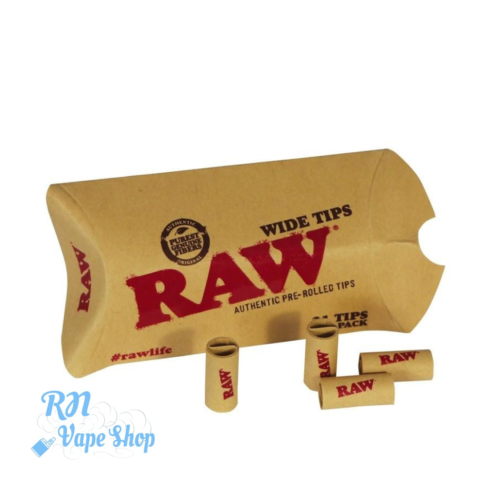 RAW Pre-Rolled Tips - Wide RAW Tips RN Vape Shop