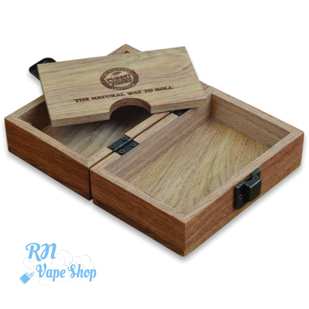 RAW Small Wooden Rolling Storage Box case RAW Small Wooden Rolling Storage Box RN Vape Shop