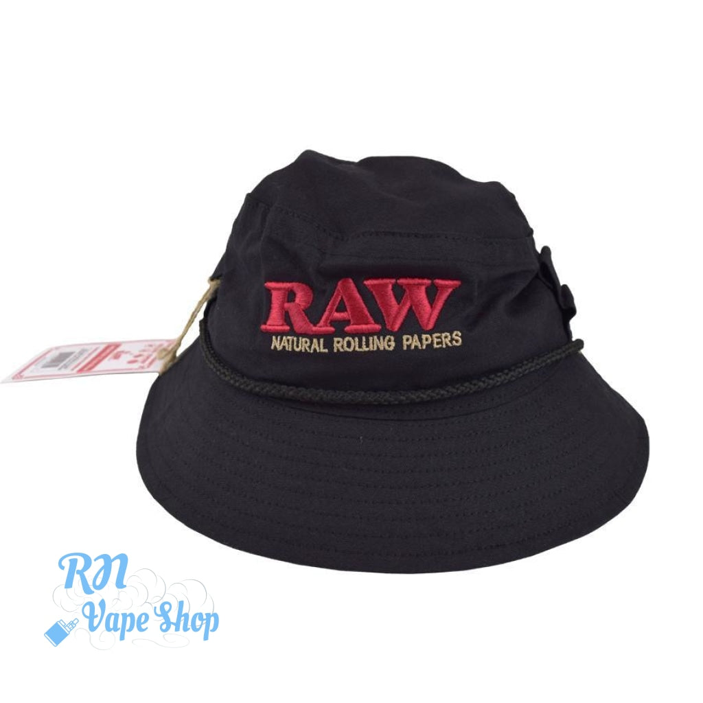 RAW Smokerman's Bucket Hat - Black RAW Smokerman's Bucket Hat - Black RN Vape Shop Large