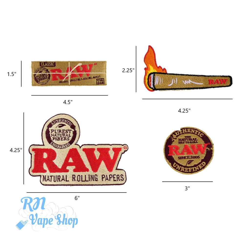 RAW Smokers Patch 4 Set Collection RAW Smokers Patch RN Vape Shop