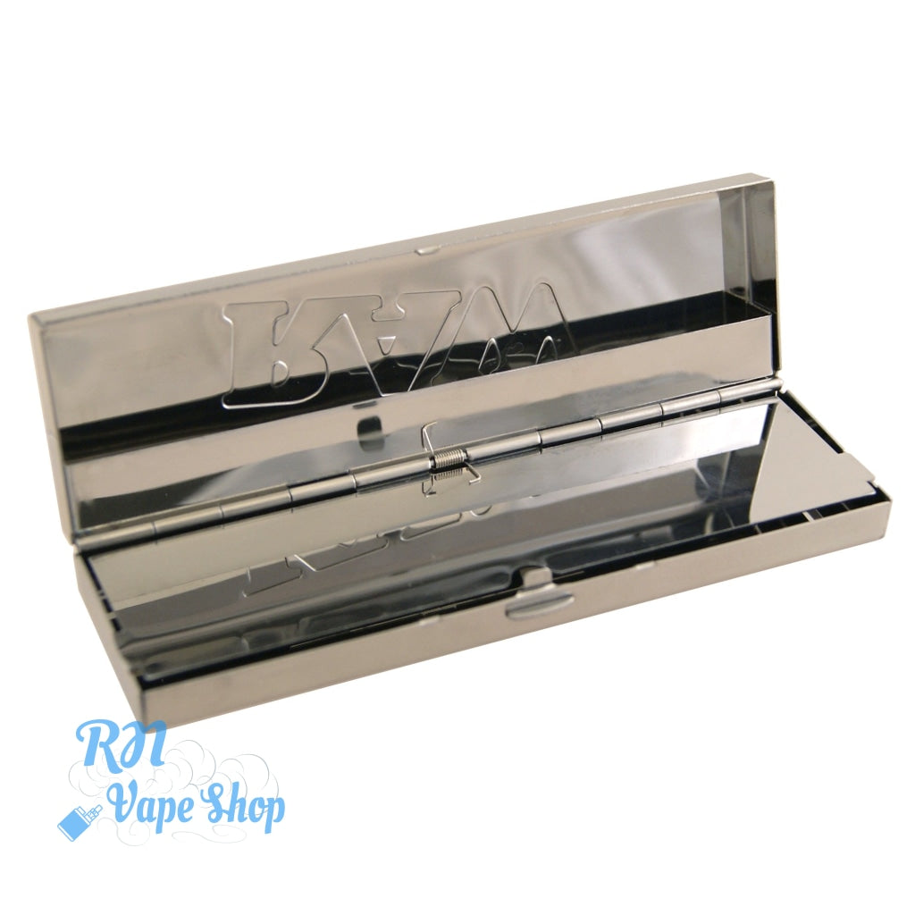 RAW Steel Paper Tin for King Size Slim and Pre-Rolled Tips RAW Steel Paper Tin RN Vape Shop