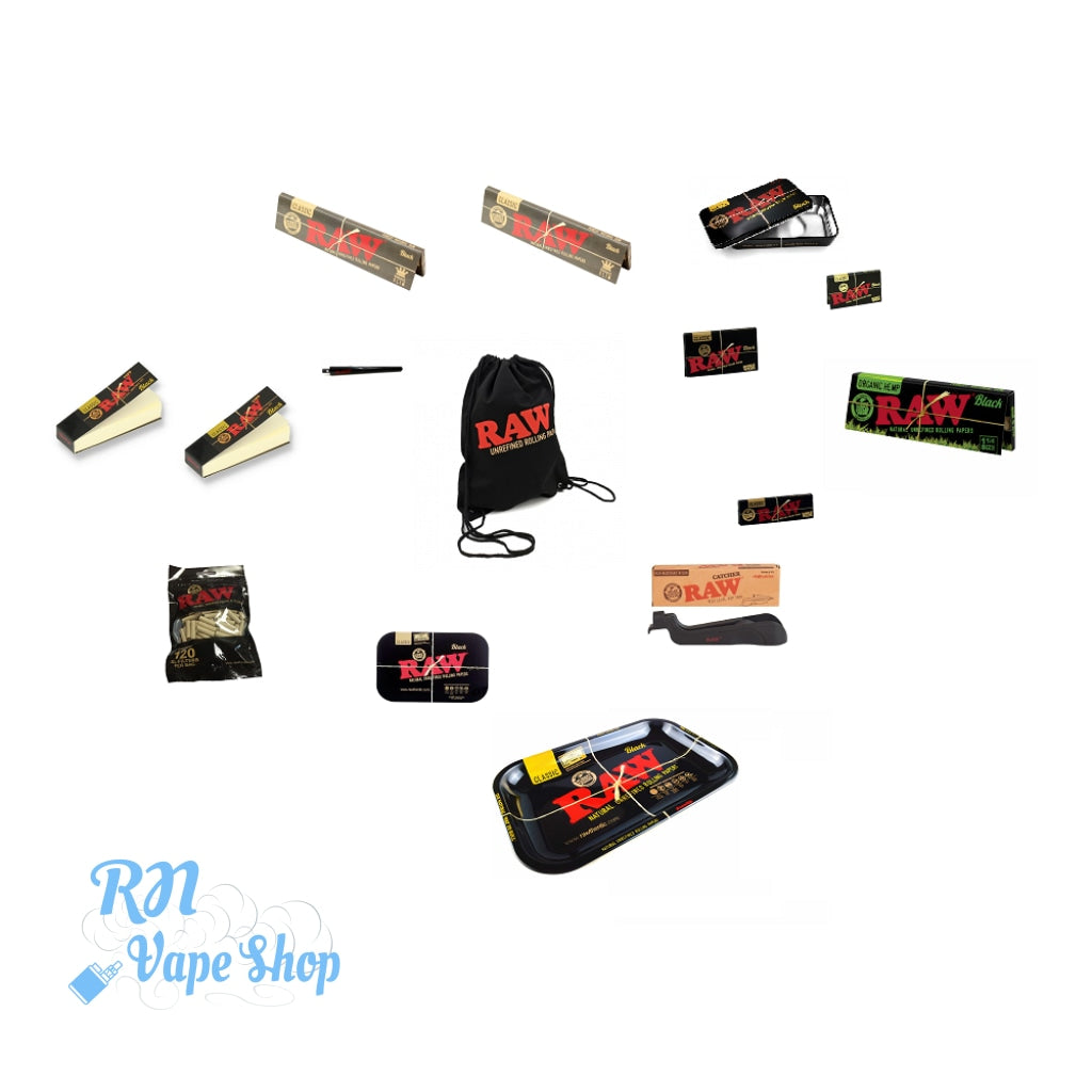 RNVapeshop - RAW Black Bag Set RN-SHOP Limited Edition RN Vape Shop