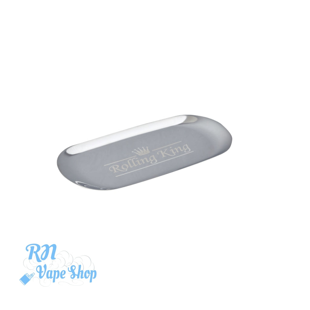 Rolling King SILVER Large Rolling Tray Rolling King Rolling Trays RN Vape Shop