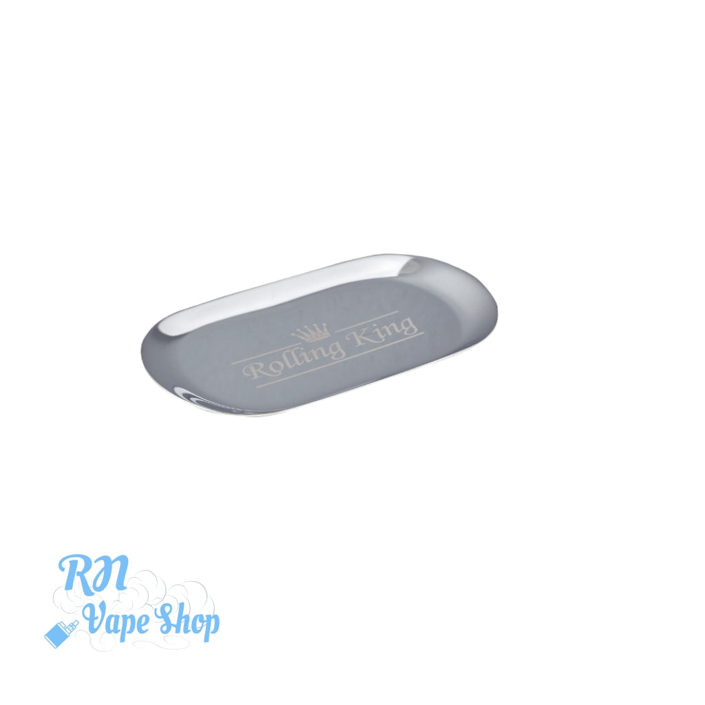 Rolling King SILVER Small Rolling Tray Rolling King Rolling Trays RN Vape Shop