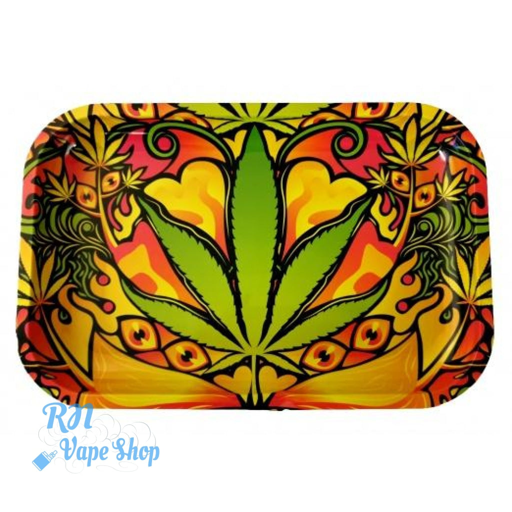 Rolling King Small Multi Leaf Metal rolling tray + FREE Rolling Papers Rolling King Tray's RN Vape Shop