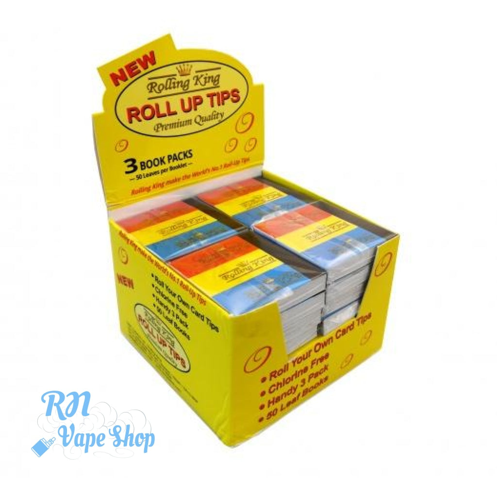 Rolling King Rolling Tips Box of 32 x 3 Rolling King Papers RN Vape Shop