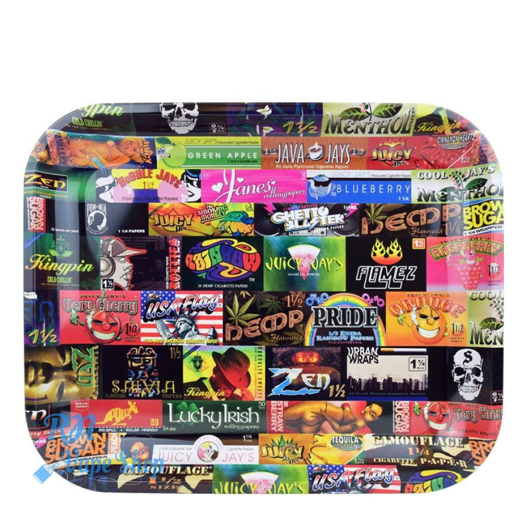 Rolling Paper History 101 Rolling Tray RAW Rolling Trays RN Vape Shop