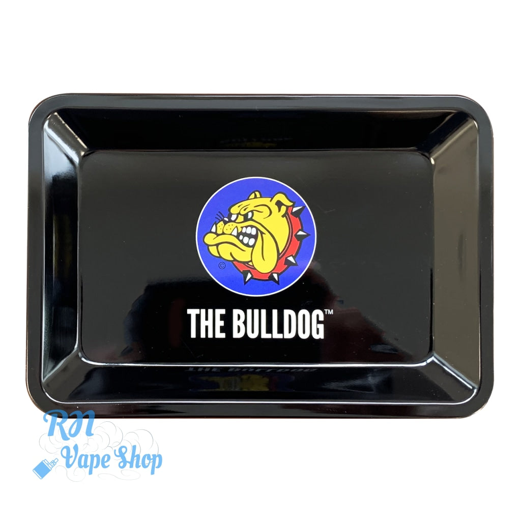 THE BULLDOG Metal Rolling Trays - Single Logo The Bulldog Rolling Tray RN Vape Shop Mini
