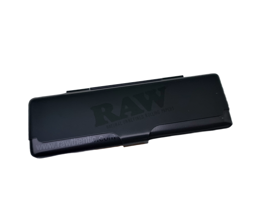 RAW Rolling Papers KS Metal Tin Case (Matt Black) RAW Paper Tin holder RN Vape Shop   
