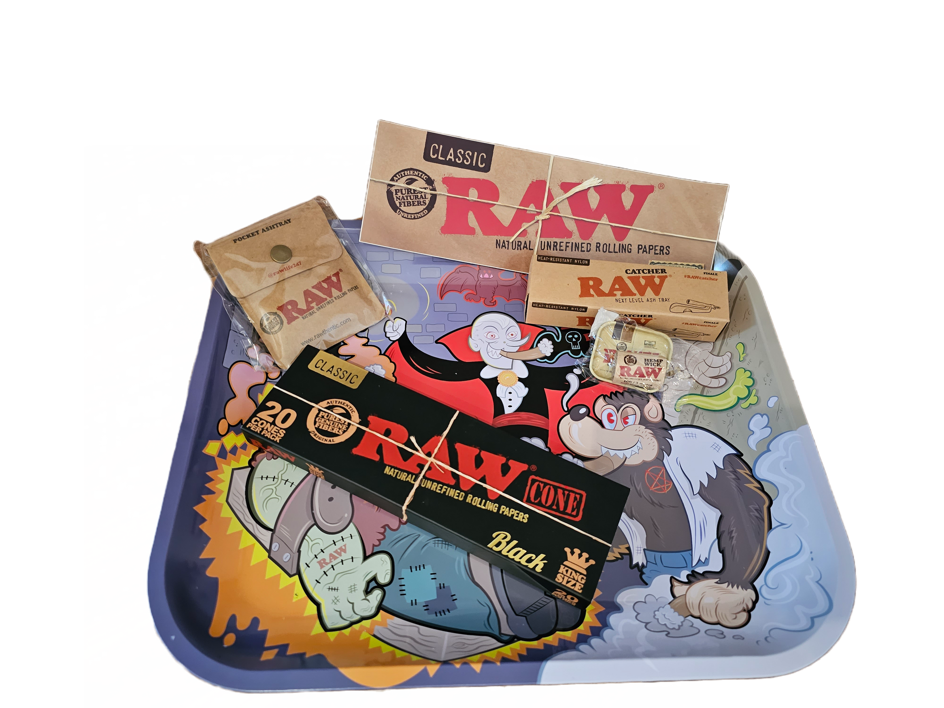 RNVS - Halloween RAW Monster Sesh Tray Gift Set  RN Vape Shop   