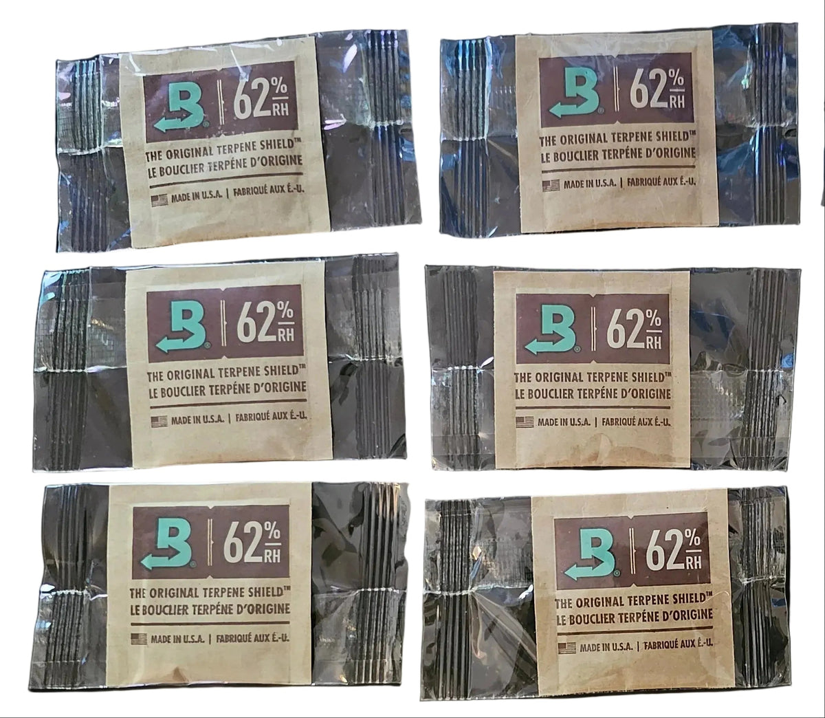 Boveda 62% RH Size 4 Humidity Control - 6 Pack