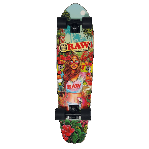 RAW Fully Assembled Skateboard Brazil Girl RN Vape Shop