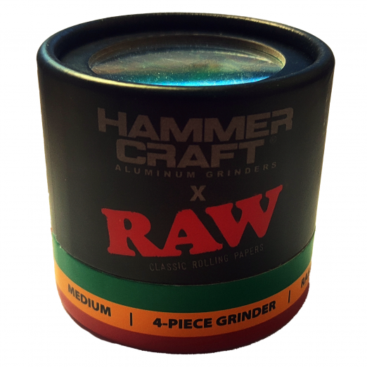 RAW Rasta Hammer Craft Grinder - Medium RN Vape Shop