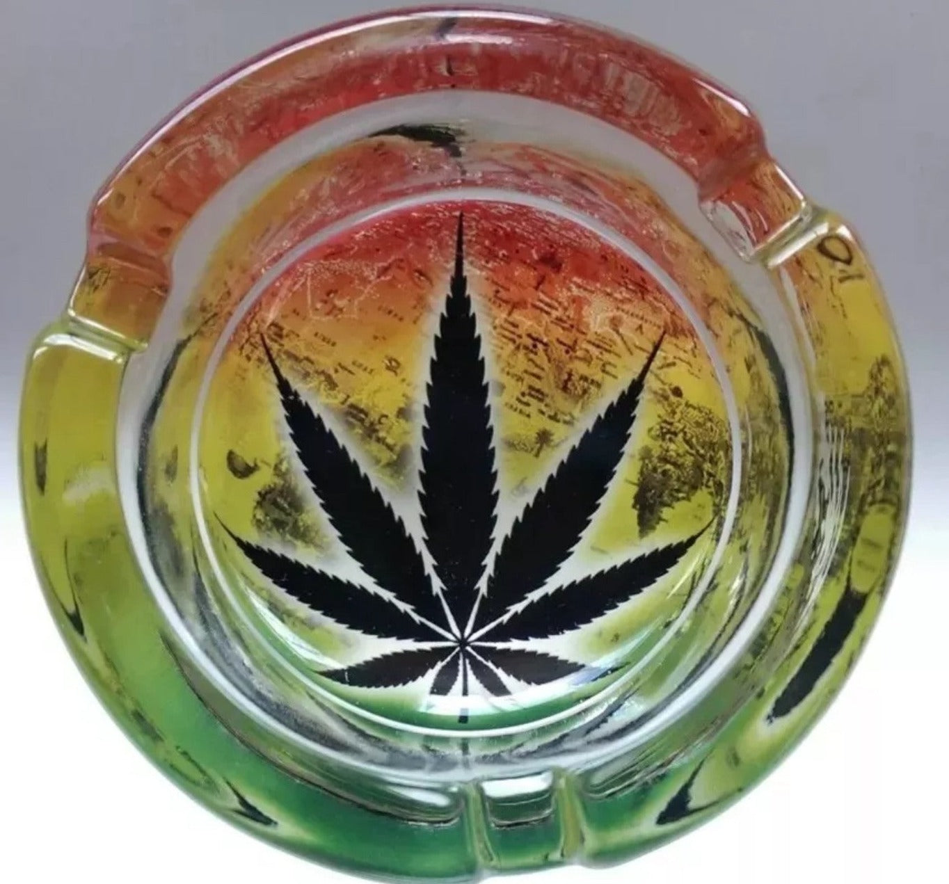 Glass Leaf Ashtray 4  RN Vape Shop   