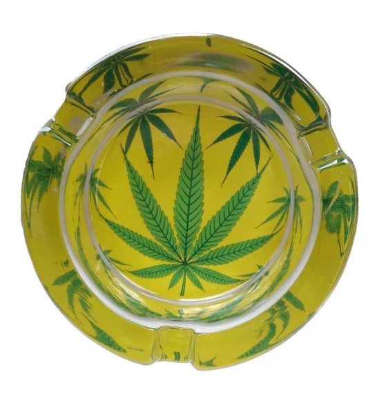 Glass Leaf Ashtray 6  RN Vape Shop   