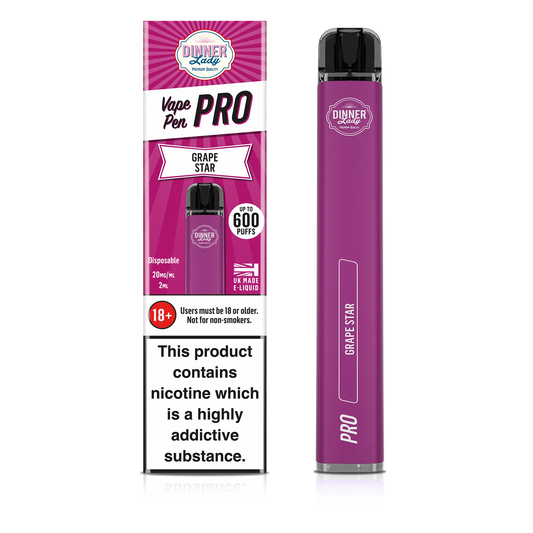 Dinner Lady Grape Star Disposable Vape Pen Pro  RN Vape Shop   