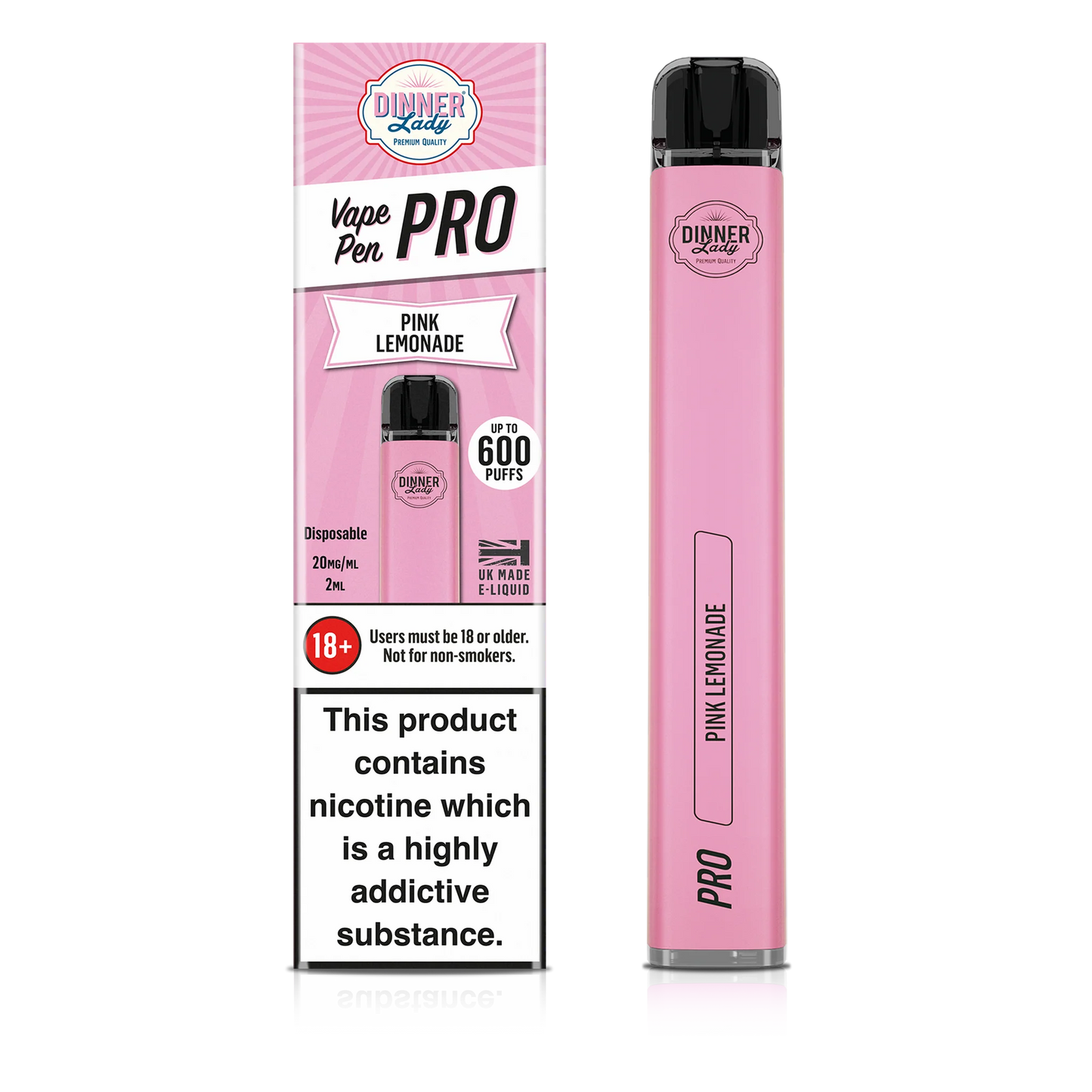 Dinner Lady Pink Lemonade Disposable Vape Pen Pro  RN Vape Shop   